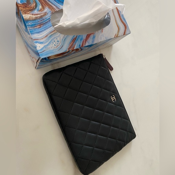 Chanel Medium Quilted Lamb Leather Clutch - Picture 7 of 8